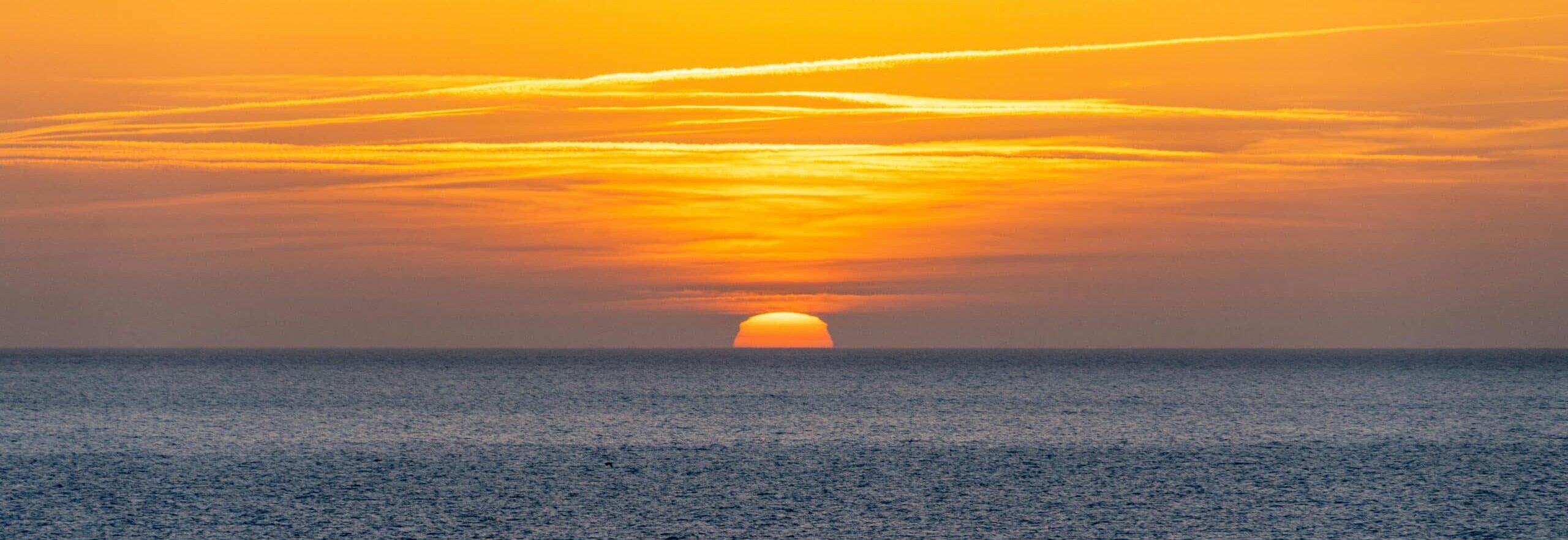 sunset en marina beach