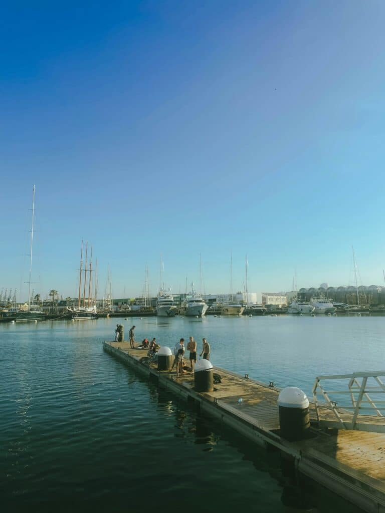 muelle del puerto de valencia