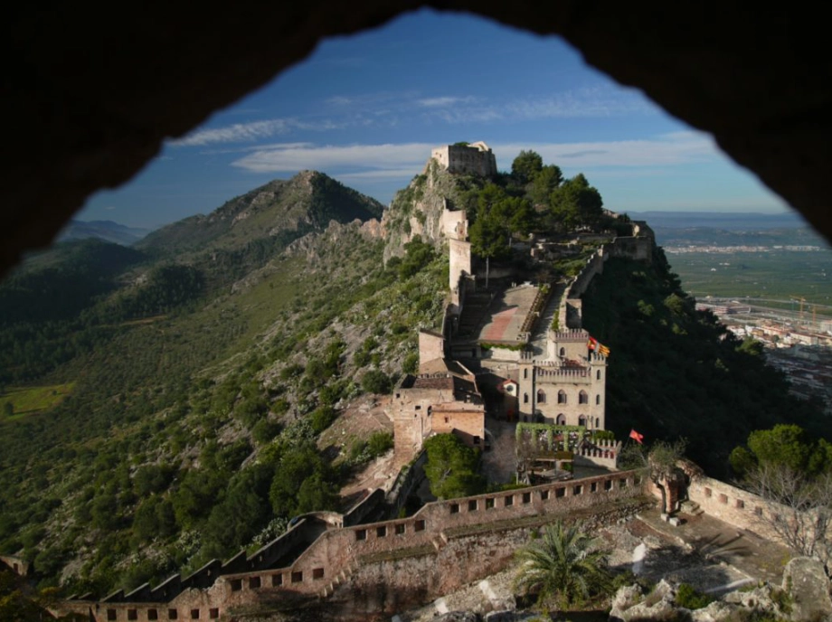 Vista del castilo de Xátiva
